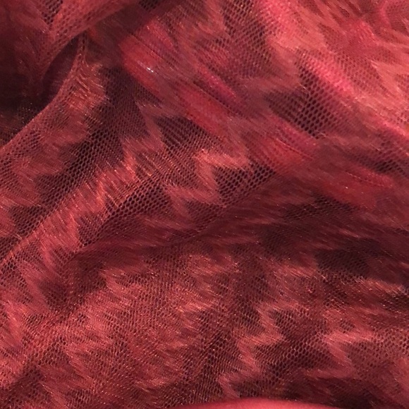 Cider party prom dress velvet and lace burgundy red size  XL strapless - Picture 11 of 11